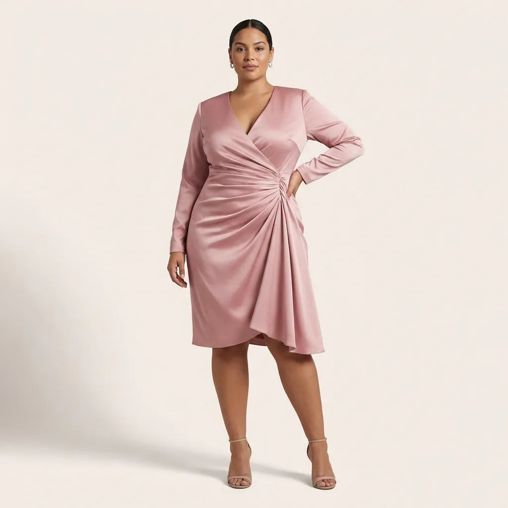 Day-to-Night Draped Midi Dress