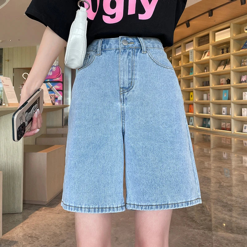 High Waist Denim Shorts