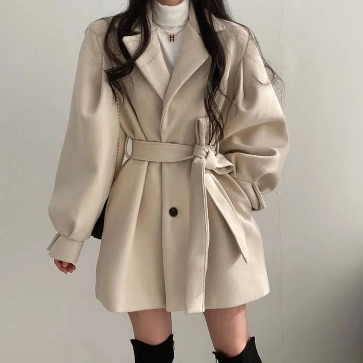 Bella Bow Belted Coat