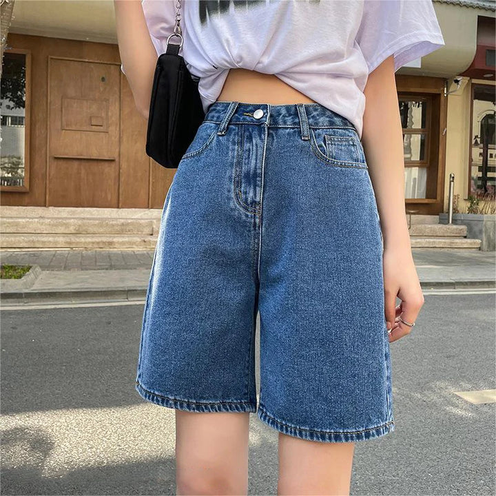 High Waist Denim Shorts