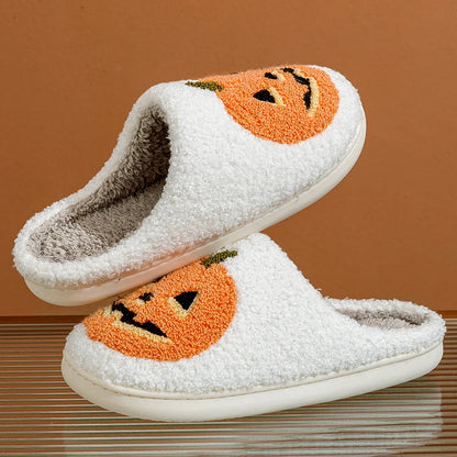 Pumpkin Plush Slippers