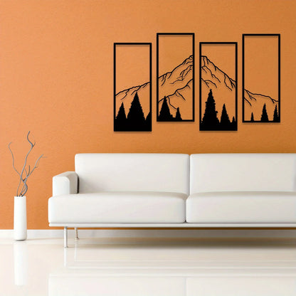 Mountain range wall decor