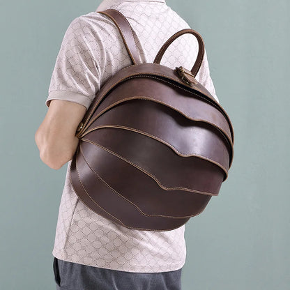 Leather Armor Backpack