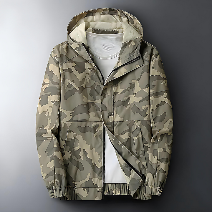 Camo windbreaker