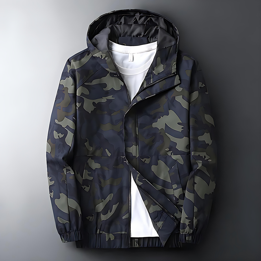 Camo windbreaker