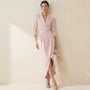 Blazer Style High Waist Midi Dress PinkSM-008-PINK-S