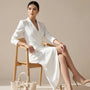 Blazer Style High Waist Midi Dress WhiteSM-008-WHITE-S