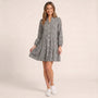 Blush Picnic Gingham Mini Dress BlackSM-066-BLACK-S