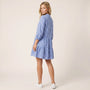Blush Picnic Gingham Mini Dress BlueSM-066-BLUE-S