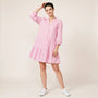 Blush Picnic Gingham Mini Dress PinkSM-066-PINK-S
