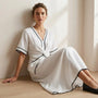 Chic Tie - Waist A - Line Summer Maxi Dress WhiteSM-020-WHITE-S