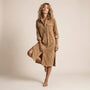 Corduroy Button - Down Midi Dress BrownSM-034-BROWN-S