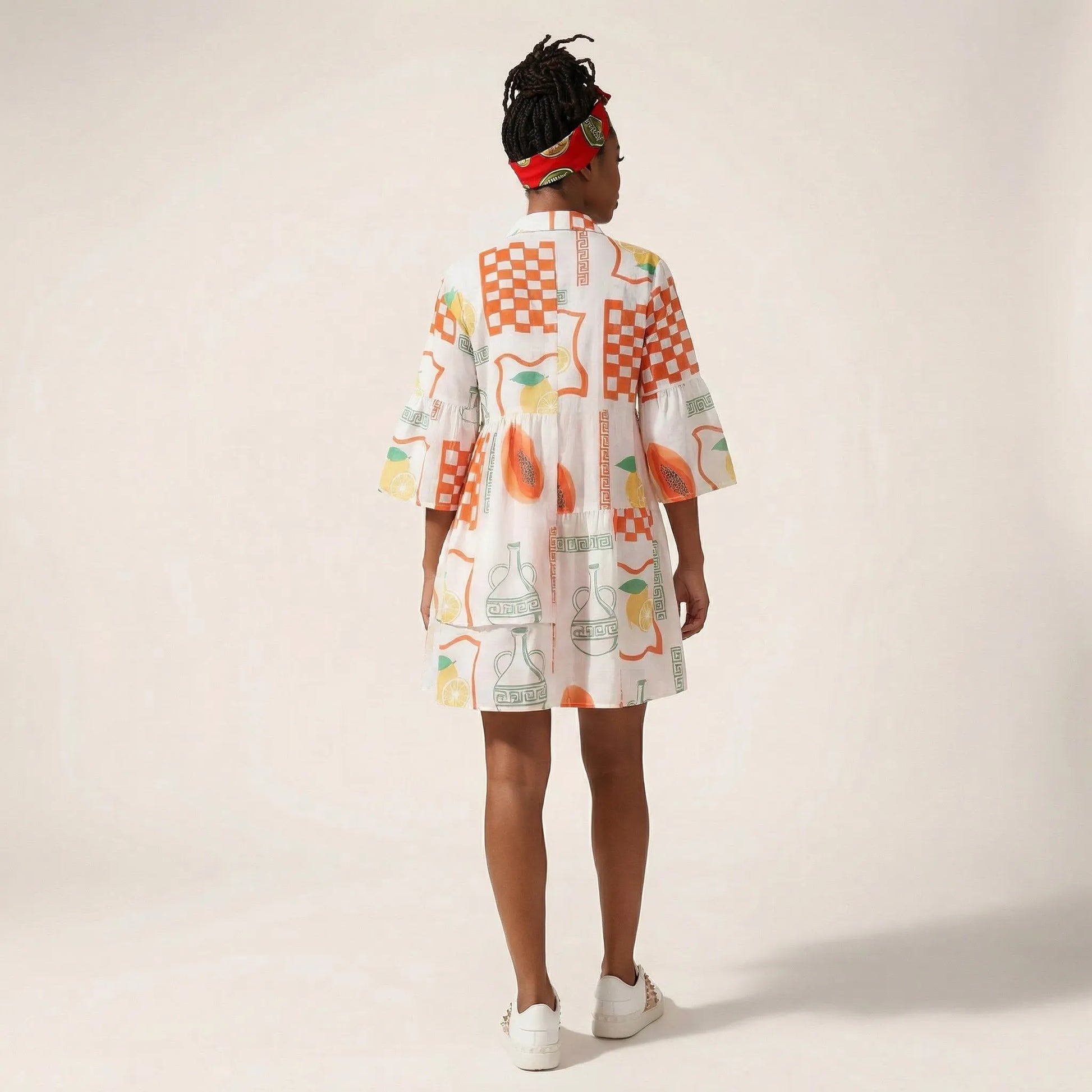 Relaxed Fit Printed Babydoll Summer Dress