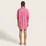 Emerald Celestial Print Shirt Mini Dress PinkSM-052-PINK-S