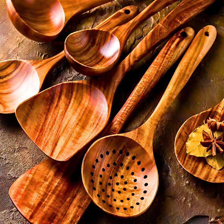 Rustic Teak Kitchen Set