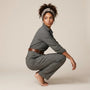 Heritage Plaid Tailored Utility Jumpsuit GraySM-038-GRAY-S