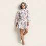 Long Sleeve Pleated Hem Mini Shirt Dress PinkSM-022-PINK-S