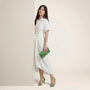 Noir Flow Belted Midi Shirt Dress WhiteSM-031-WHITE-S