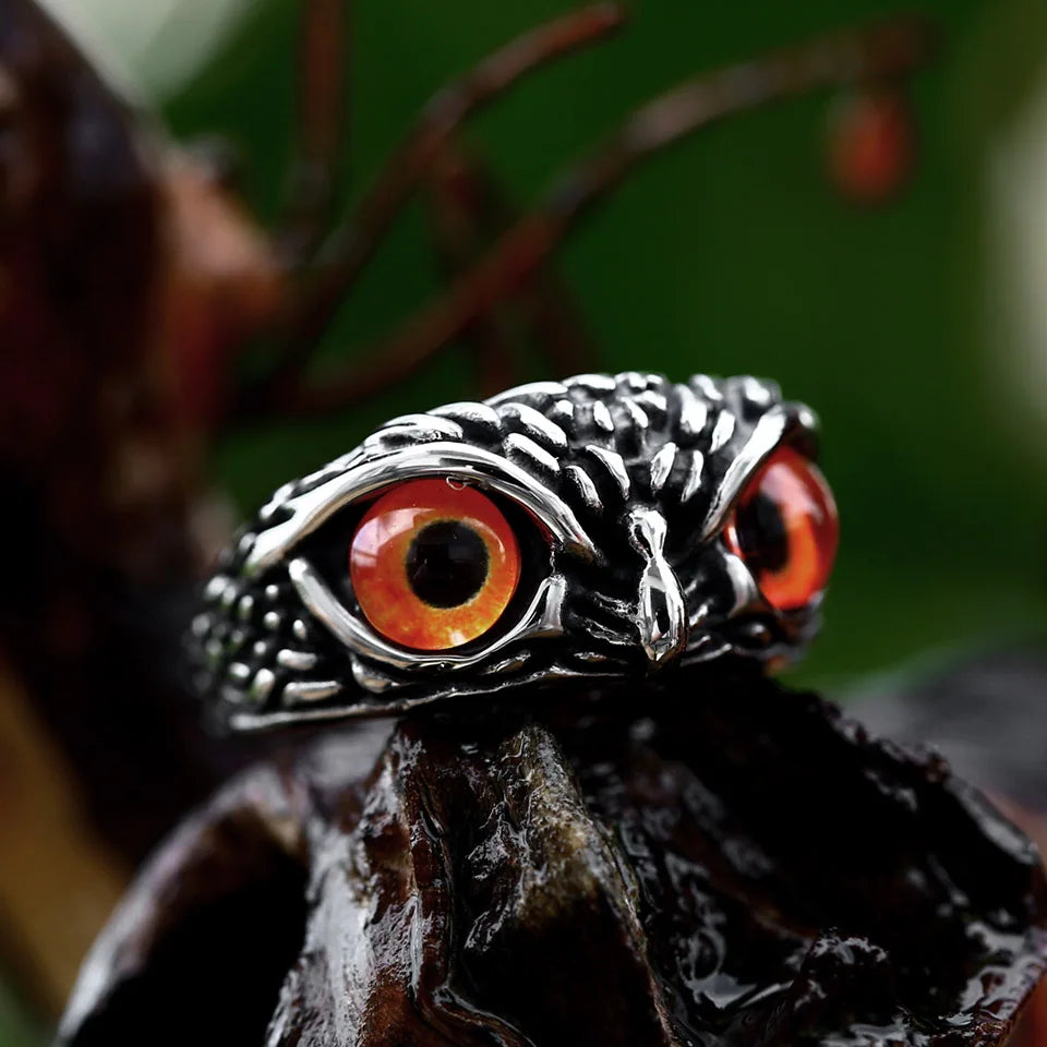 Midnight Sentry Owl Rings