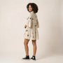 Relaxed Fit Printed Babydoll Summer Dress Off - WhiteSM-029-OFFWHITE-S