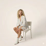 Relaxed Fit Printed Babydoll Summer Dress WhiteSM-029-WHITE-S