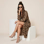Savanna Allure Wrap Midi Dress BrownS