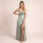 Silhouette Muse Slip Midi Dress BlueSM-065-BLUE-S