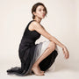 Smoky Veil Ombre Chiffon Gown BlackS
