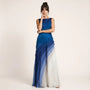 Smoky Veil Ombre Chiffon Gown BlueS