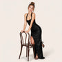 Starlight Allure Sequin Gown BlackS