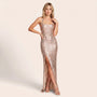 Starlight Allure Sequin Gown ChampagneS