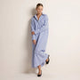 Striped Oversized Shirt Maxi Dress BlueSM-072-BLUE-S