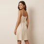Summer Wrap - Style V - Neck Midi Dress BeigeSM-005-BEIGE-S