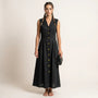 Sunlit Classic Sleeveless Midi Dress BlackSM-043-BLACK-S